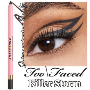 Too Faced Waterproof Gel Eyeliner in Killer Storm (Gray)